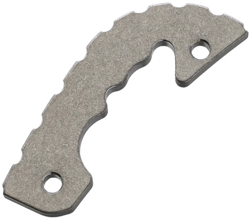 Flytanium Custom Titanium Backspacer for Spyderco Shaman - Stonewash