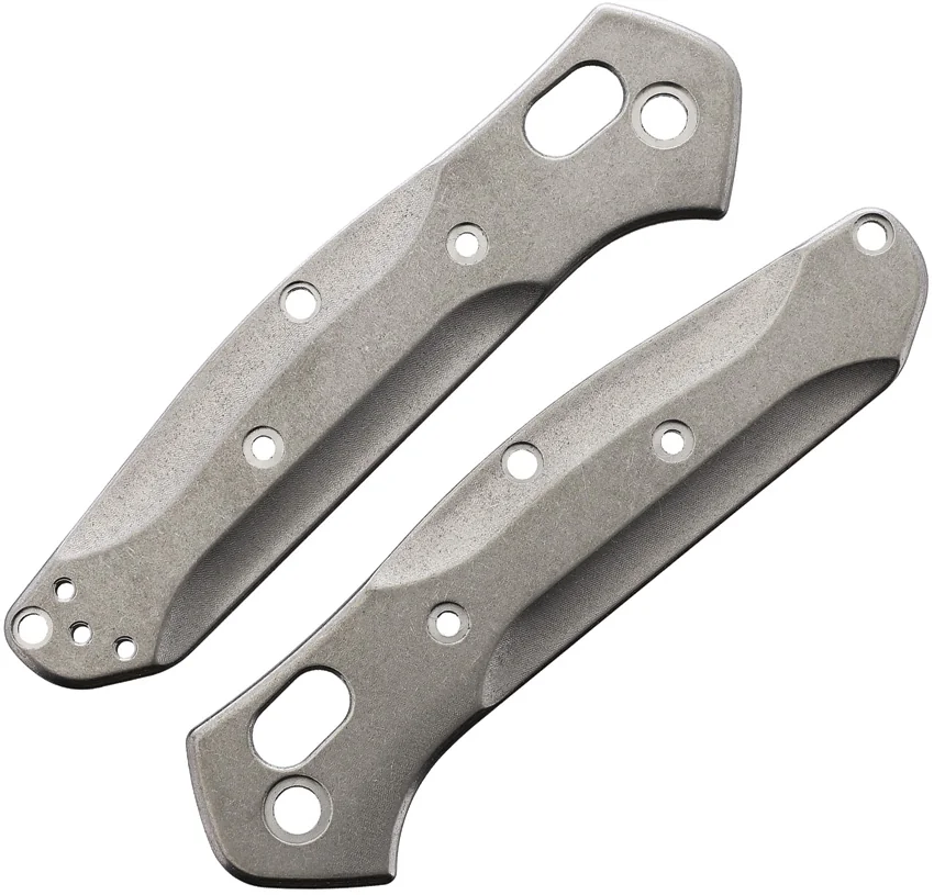 Flytanium Custom Titanium Stonewash Scales for Benchmade Mini Osborne 945