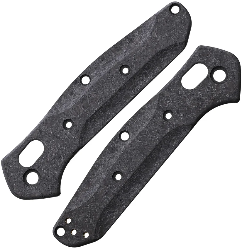 Flytanium Custom Shredded Carbon Fiber Scales for Benchmade Mini Osborne 945