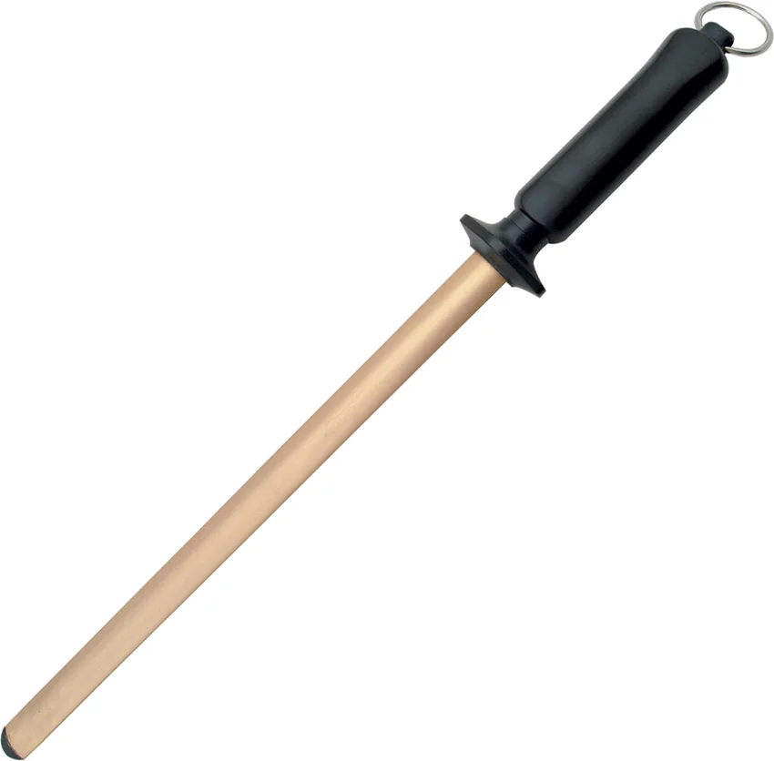 Fallkniven D12 Diamond Pro Steel Rod Sharpener w/ Black Polymer Handle