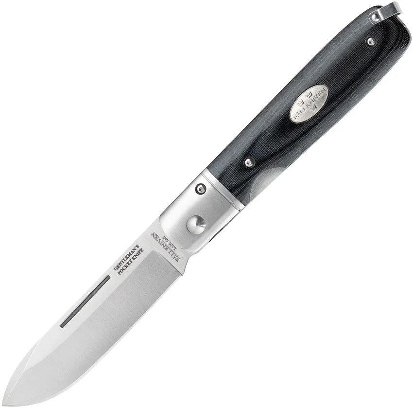 Fallkniven GP Folder Liner Lock Knife Black Micarta (3.1" Satin)