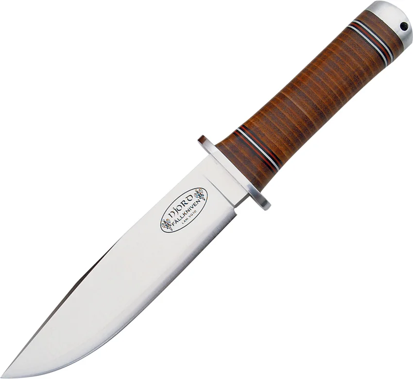 Fallkniven NL3 Northern Lights Njord Knife Leather Fixed Blade (6" Satin)