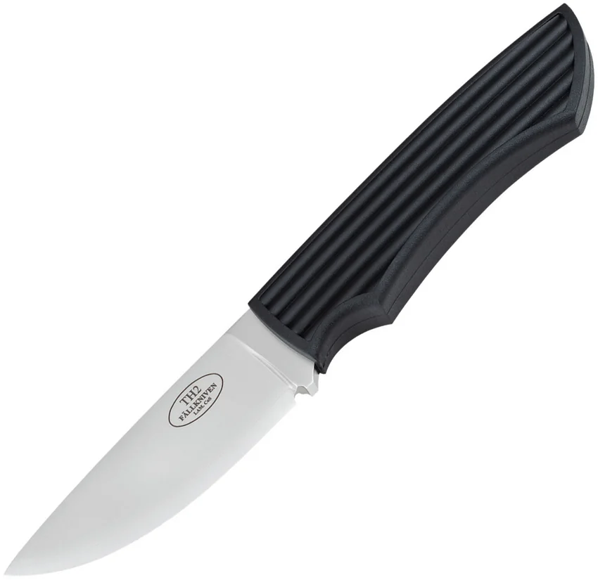 Fallkniven Taiga Hunter 2 Fixed Blade Knife Black Thermorun (2.875" Satin)