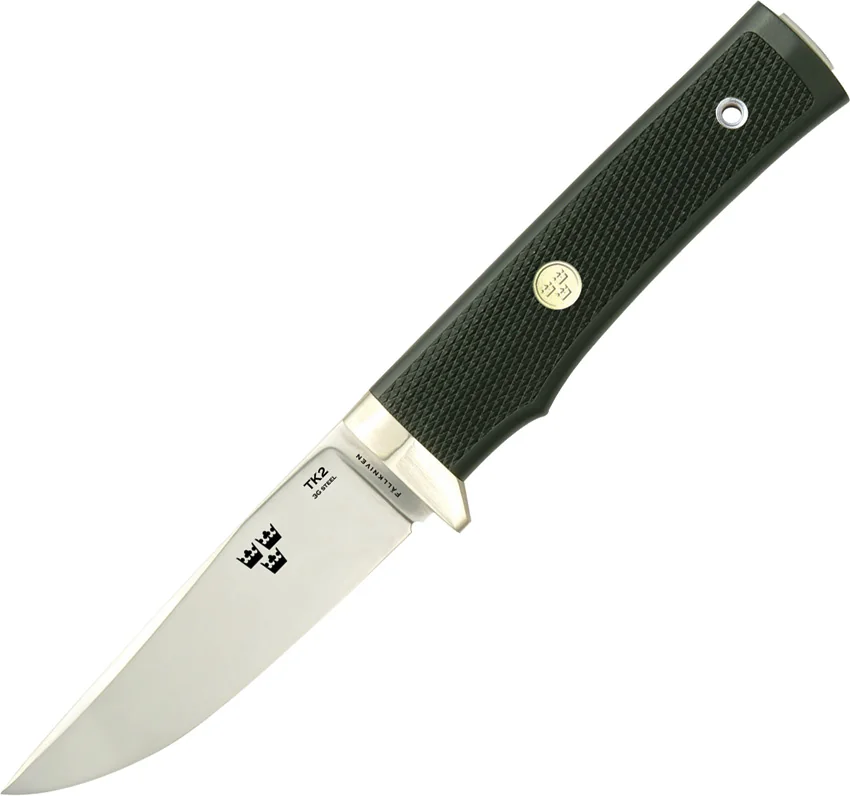 Fallkniven Tre Kronor TK2Z Fixed Blade Knife w/ Zytel Sheath (4" Satin)