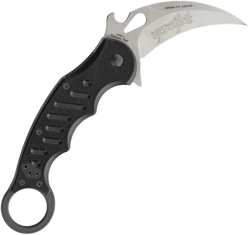 Fox Knives Karambit Folder Knife Black G-10 (3.1" Stonewash) 479 SW