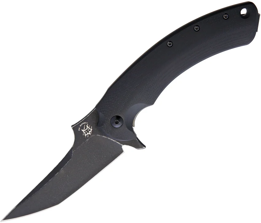 Fox Bastinelli Geco Frame Lock Black G-10 (3.35" Black SW)