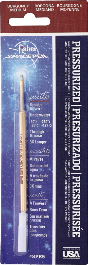 Fisher Space Pen Burgundy Medium Ink Refill
