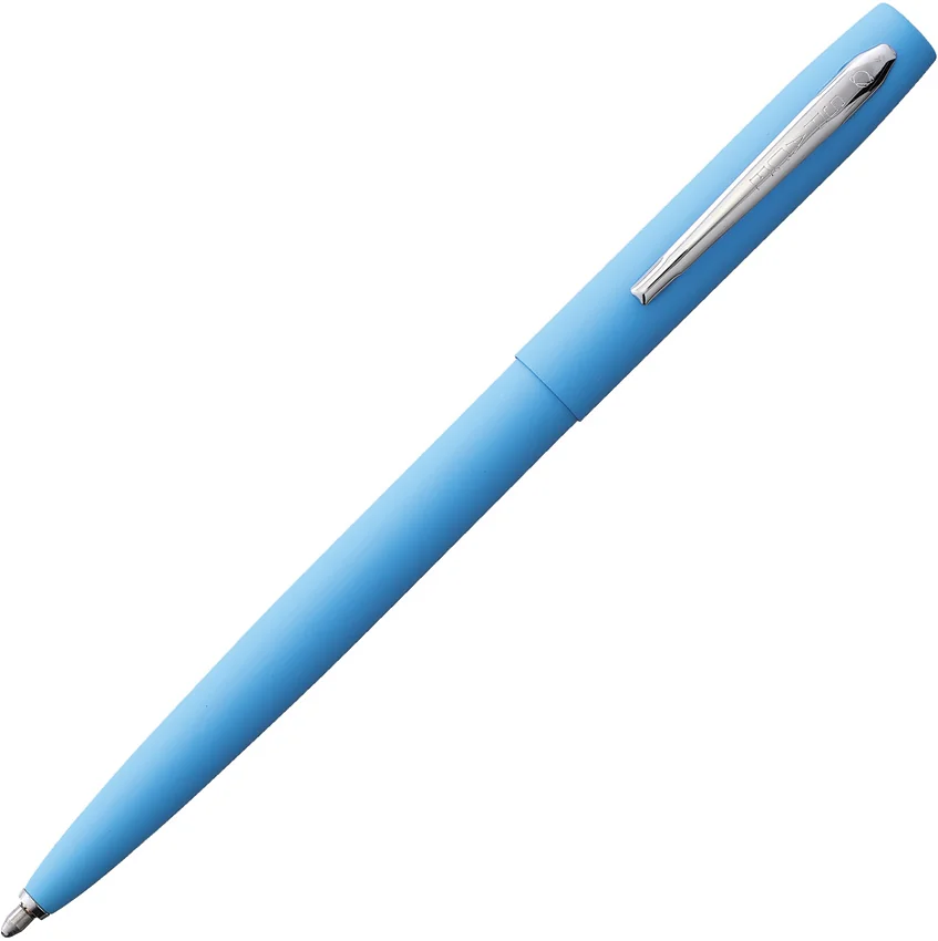 Fisher Space Pen Matte Blue Cap-O-Matic w/ Chrome Clip M4BLCT