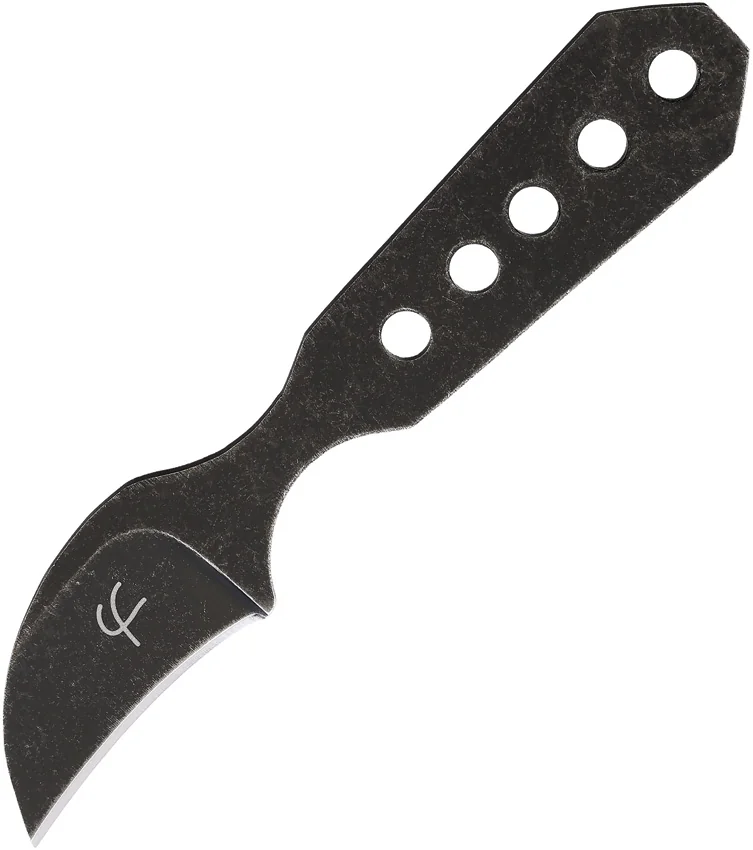 Fred Perrin Le Fruit Fixed Blade Knife (1.5" Black Stonewash)