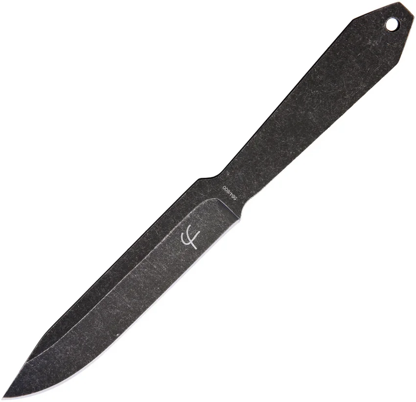 Fred Perrin Le Lancer Fixed Blade Knife (5.75" Black Stonewash)