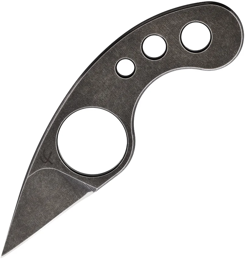 Fred Perrin La Griffe Fixed Blade Knife Black Stonewash (1.5" Black SW) FRDGBK