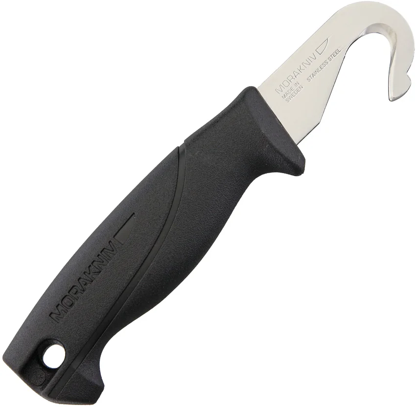 Morakniv Belly Opener Fixed Blade Knife Black w/ Sheath (2.5" Satin)