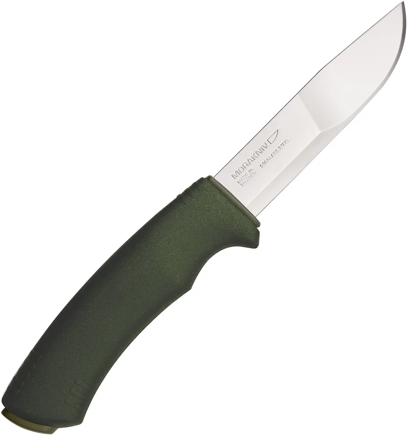 Morakniv Bushcraft Fixed Blade KnifeForest Green (4.25" Satin)
