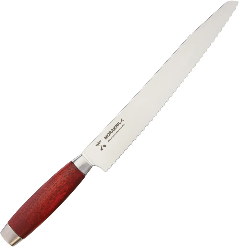 Mora Classic 10" Bread Kitchen Knife Red Birch Wood 1891