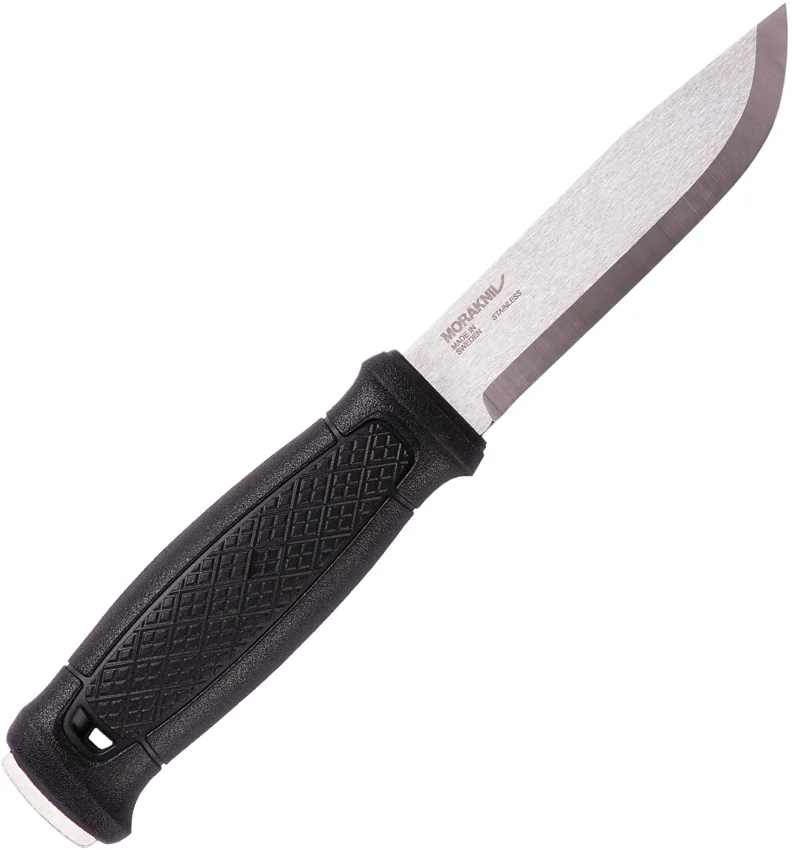 Morakniv Garberg Fixed Blade Knife Black w/ Sheath (4.25" Satin Stainless)