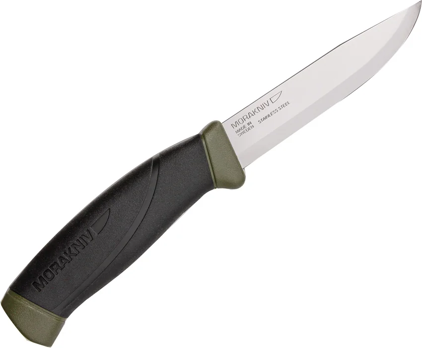 Morakniv Companion Stainless Steel Fixed Blade Knife OD Green (4" Satin)