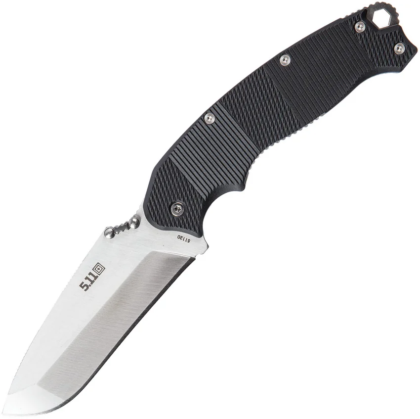 5.11 Tactical Game Stalker Fixed Blade Knife Black FRN (3.75" Satin) 51119