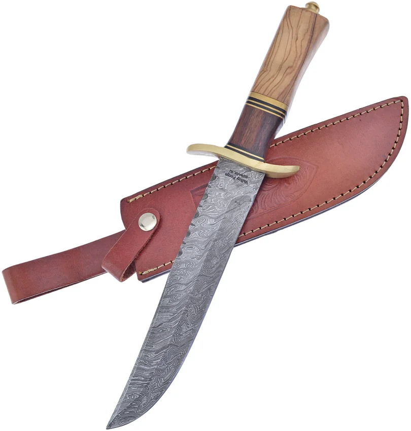 Frost Cutlery Bowie Damascus Walnut/Olive