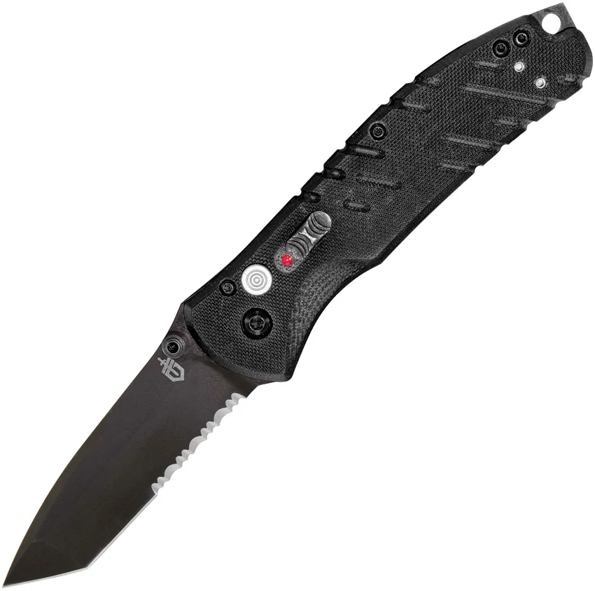 Gerber Propel AO Knife Black Assisted Opening (3.5" Tanto Black Serr)