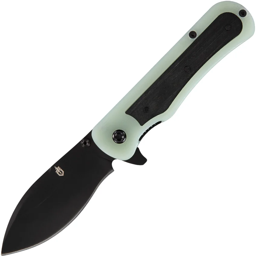 Gerber Confidant Liner Lock Knife Jade G10 / Bamboo (3.2" Black)