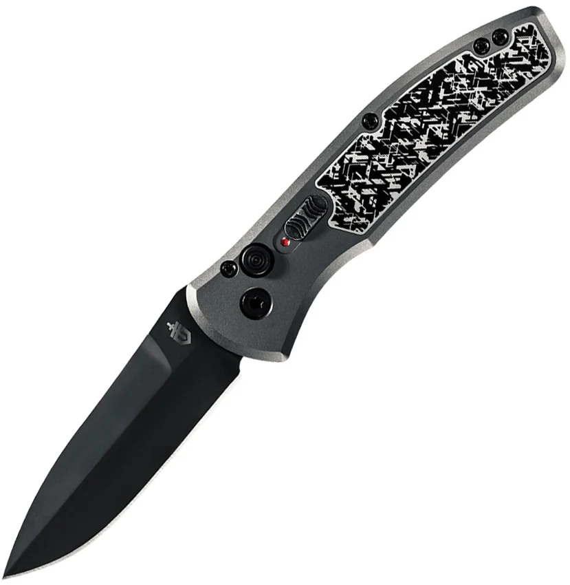 Gerber Empower Automatic Knife Gray/Black Armor Grip (3.25" Black) 30-001325N
