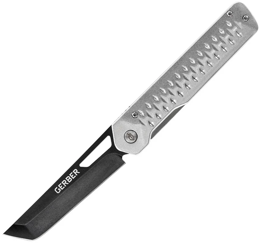 Gerber Ayako Frame Lock Knife Gray Aluminum (3.5" Black) 30-001689
