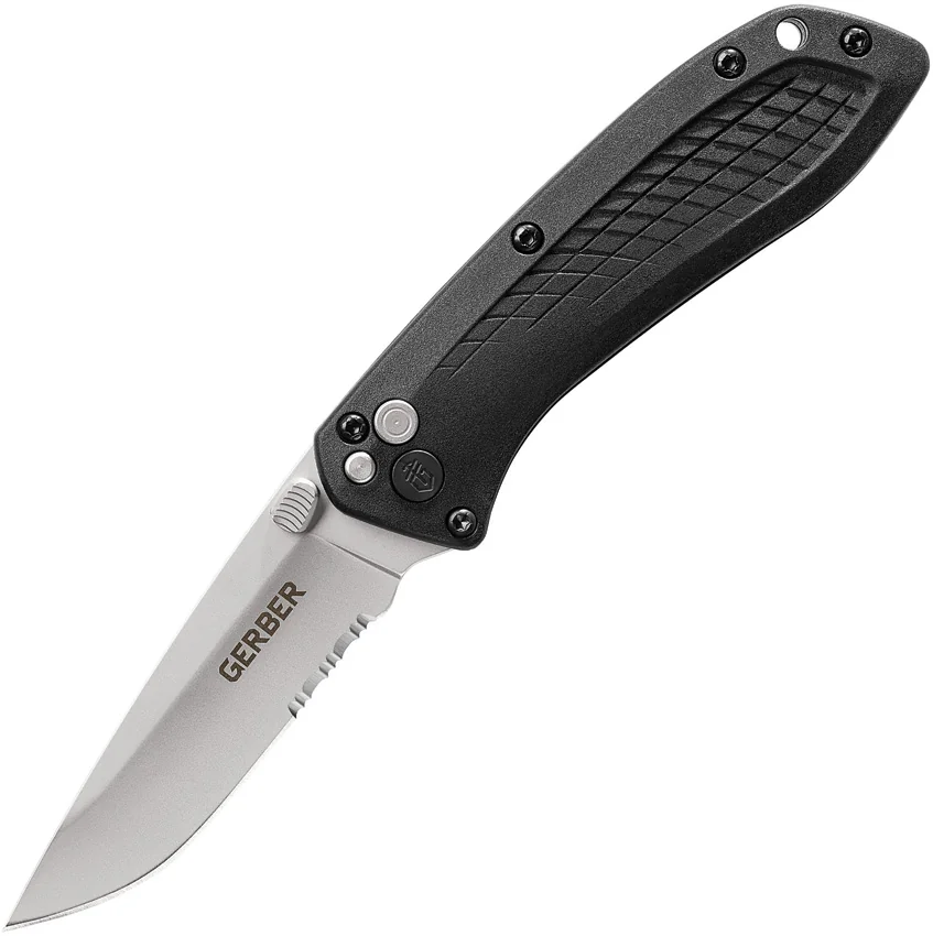 Gerber US-Assist Spring Assisted Knife Black (3" 420HC Gray Serr) 30-001294