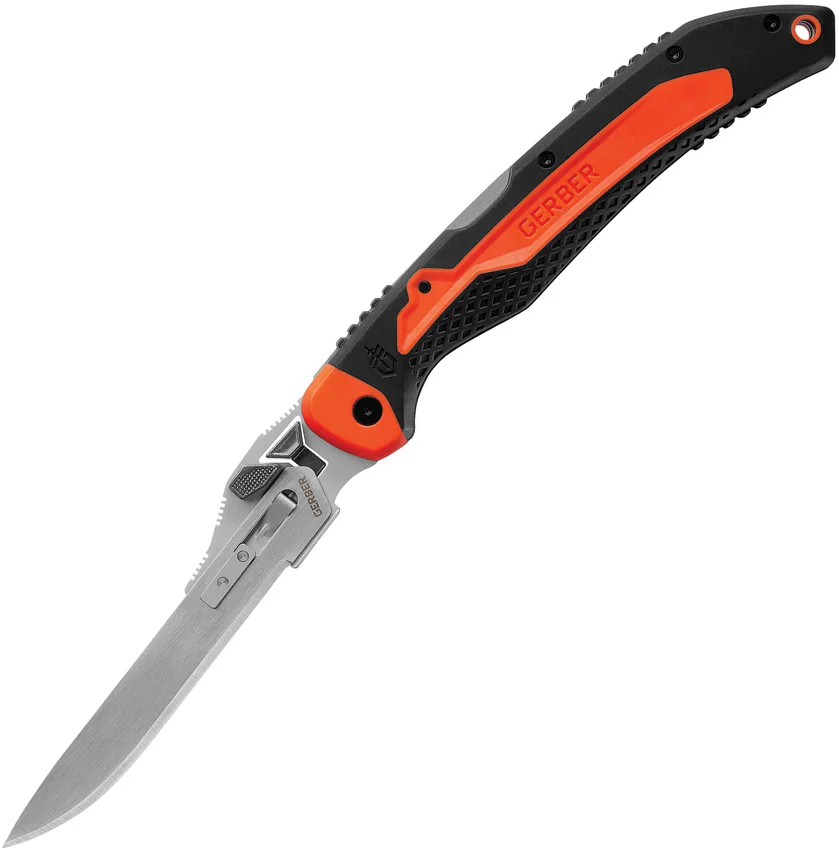 Gerber Vital Big Game Manual Folding Knife Orange ABS (3" Satin) G3053