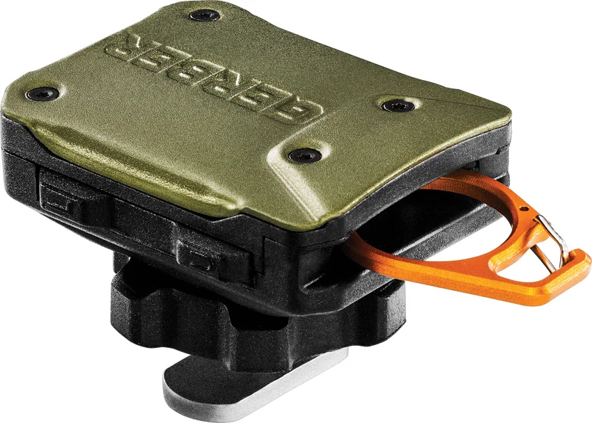 Gerber Defender Large Rail Mount Fishing Tether Green/Orange 31-003555
