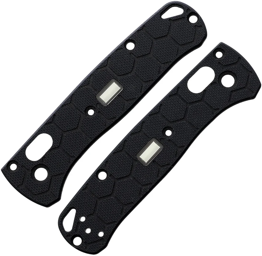 Glow Rhino Benchmade Mini Bugout G-10 Scales With Tritium Insert (Black)