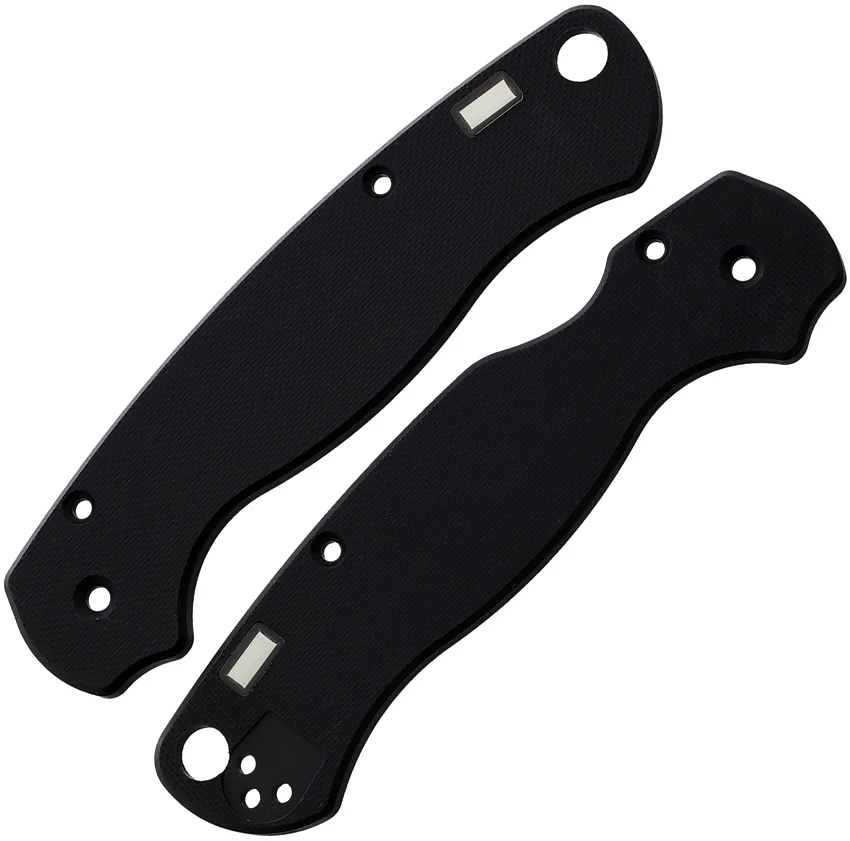 Glow Rhino Spyderco Para2 G-10 Scales With Tritium Inserts (Black)