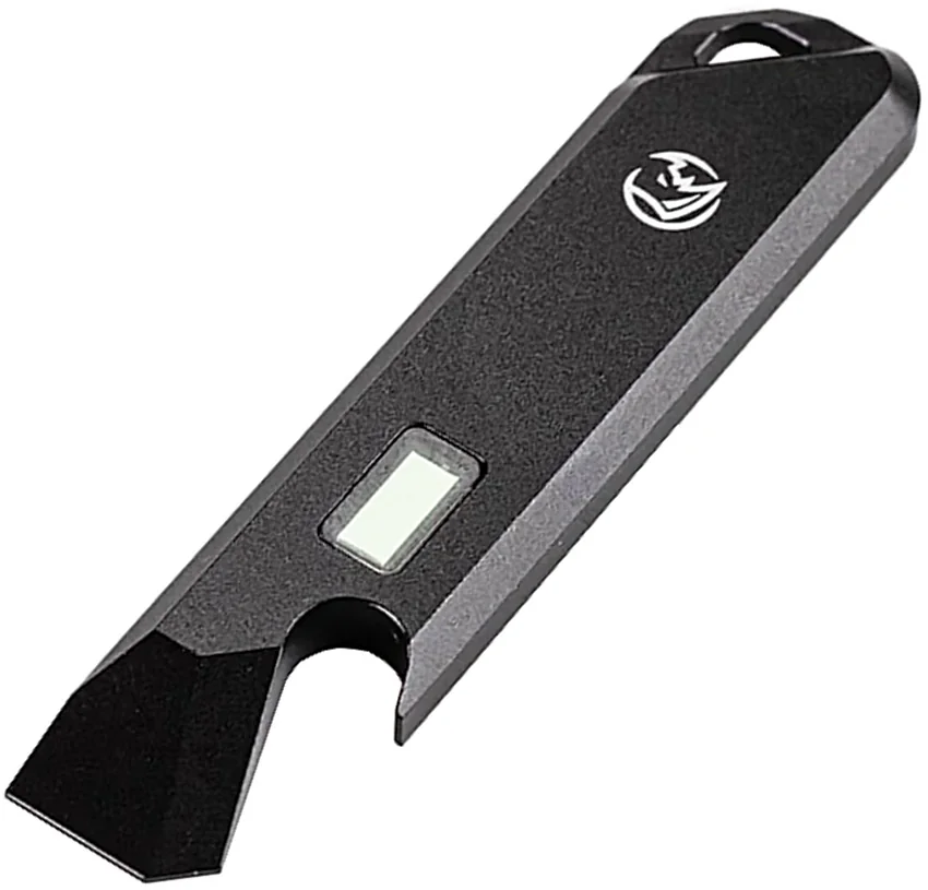 Glow Rhino Aluminum Prybar Green Tritium Glow (3" Black)