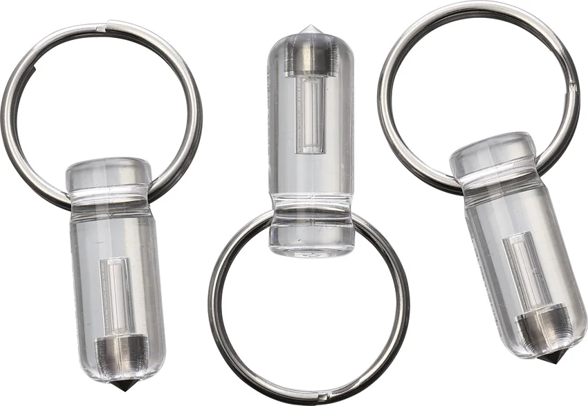 Glow Rhino Spark 3-Pack Glass Breaker Tritium Glow Fob (Blue)