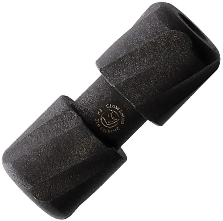 Glow Rhino Tritium Rockwall Thumb Studs Black Stainless Steel (Green)