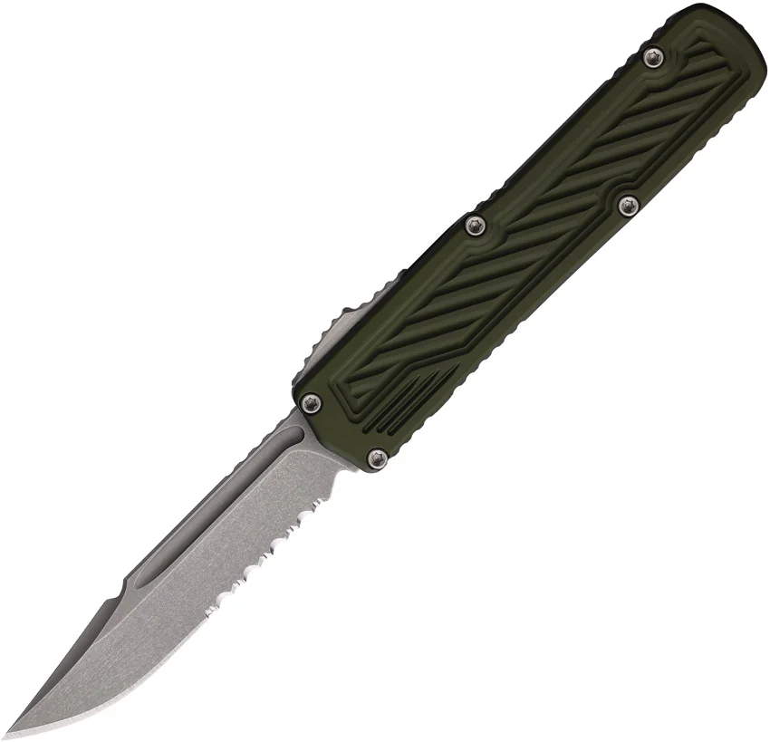 Guardian Tactical Scout S/E OTF Automatic Knife OD Green Al (3.5" SW Serr)