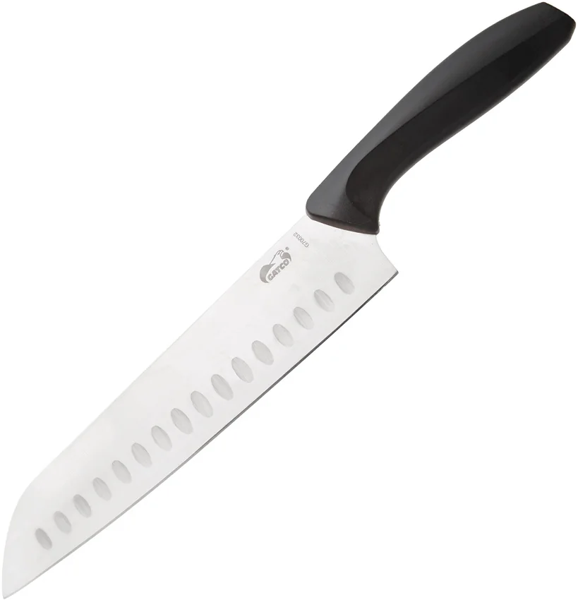 Gatco 12.5" Fixed Blade Santoku Chef's Knife Black Zytel
