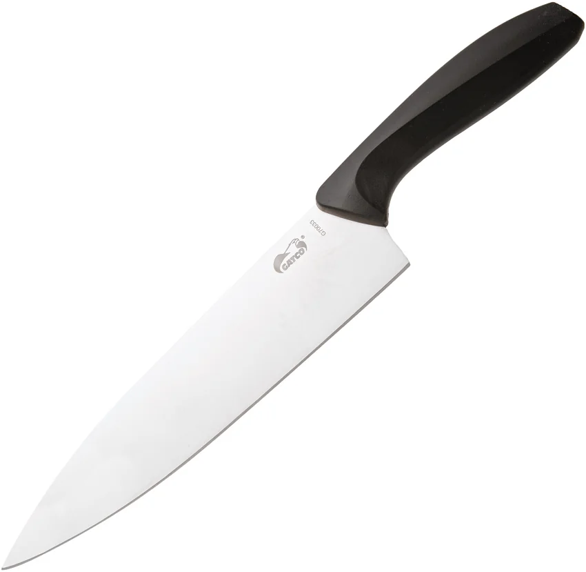Gatco 13" Fixed Blade Chef's Knife Black Zytel