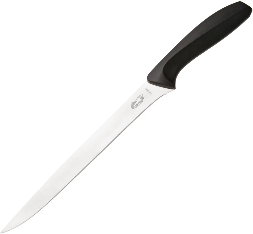 Gatco 13.5" Fixed Blade Fillet Knife Black Zytel