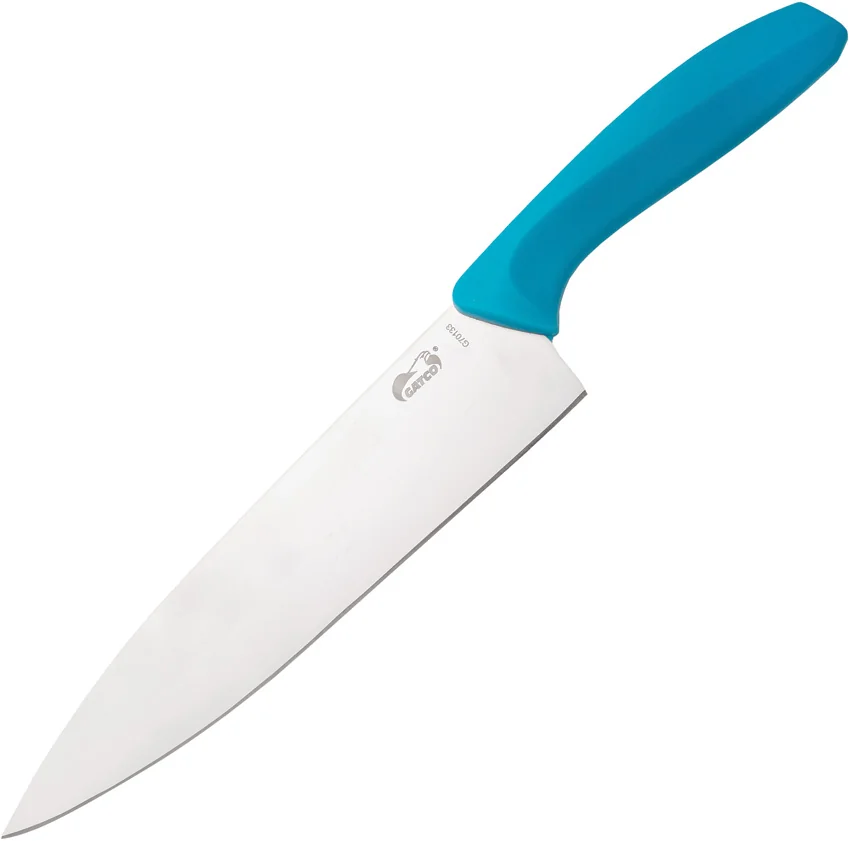 Gatco 13" Fixed Blade Chef's Knife Teal Zytel