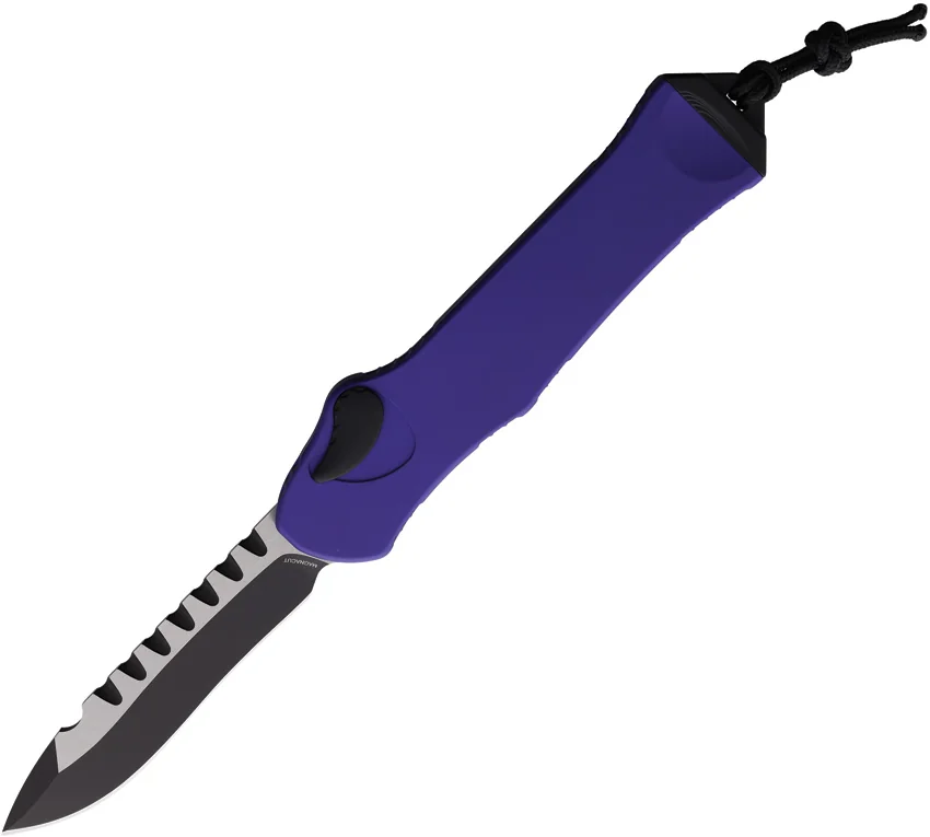 Heretic Knives Auto Hydra OTF Recurve Purple