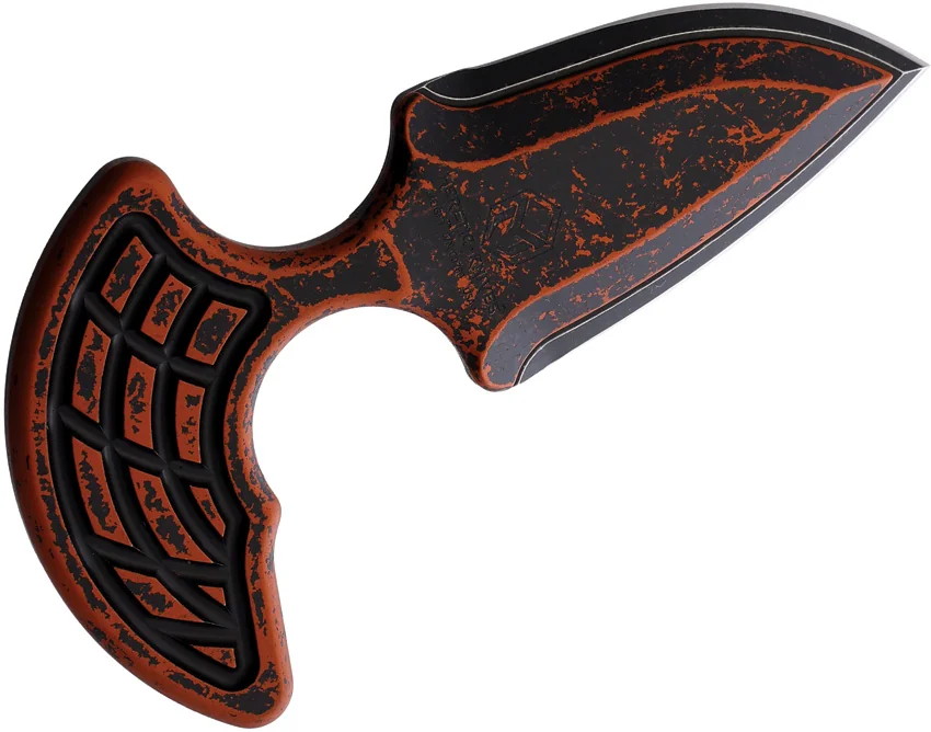 Heretic Knives Sleight Modular Push Dagger Knife Black/Orange (3" Black SW)