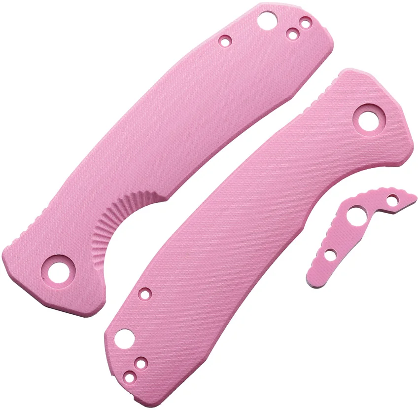 Honey Badger Knives Large Handle Set Pink G-10