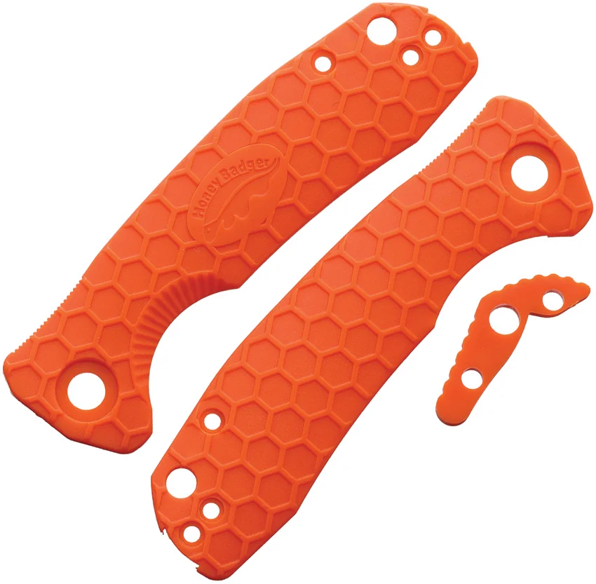 Honey Badger Knives Small Handle Set Orange FRN