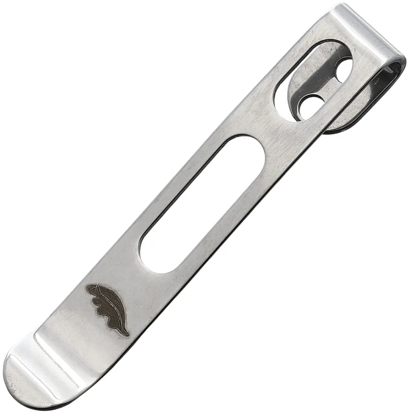 Honey Badger Knives Small/Medium Stainless Steel Pocket Clip (Silver)