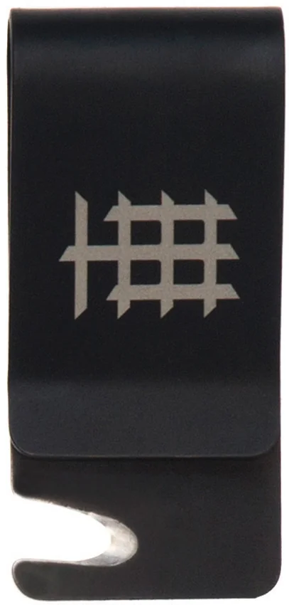 Halfbreed Blades Cash Card Clip Black Titanium (2.12")