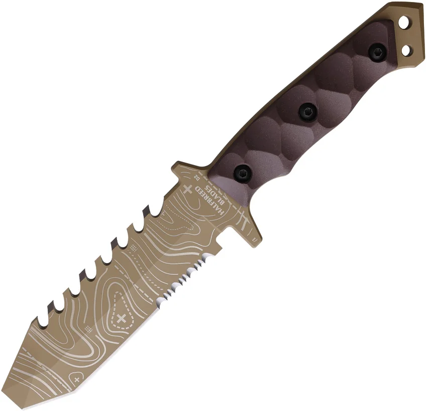 Halfbreed Blades Emergency Rescue Knife Topo
