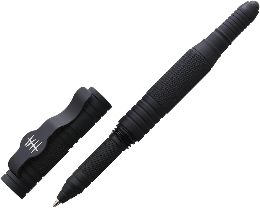 Halfbreed Blades HHA Tactical Pen Steel Striker Black Aluminum (5.88")