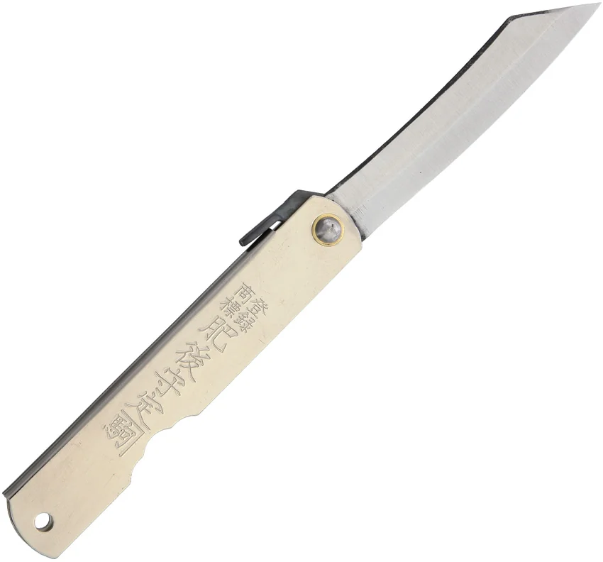 Nagao Higonokami No. 4 Friction Folder Stainless Steel (2.8" Satin)