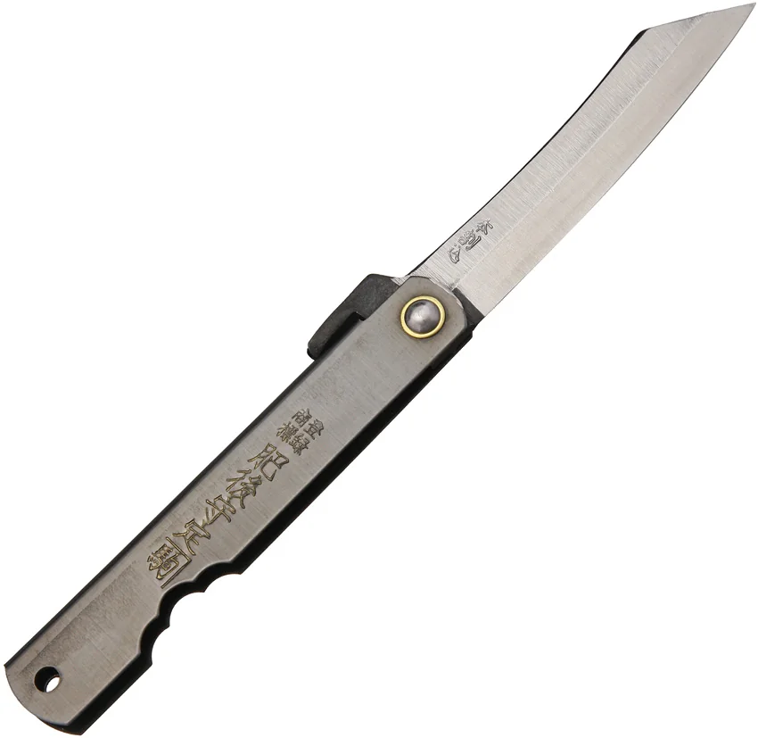 Nagao Higonokami Friction Folder 90mm Black (2.625" Triple SK) HIGO 6BL