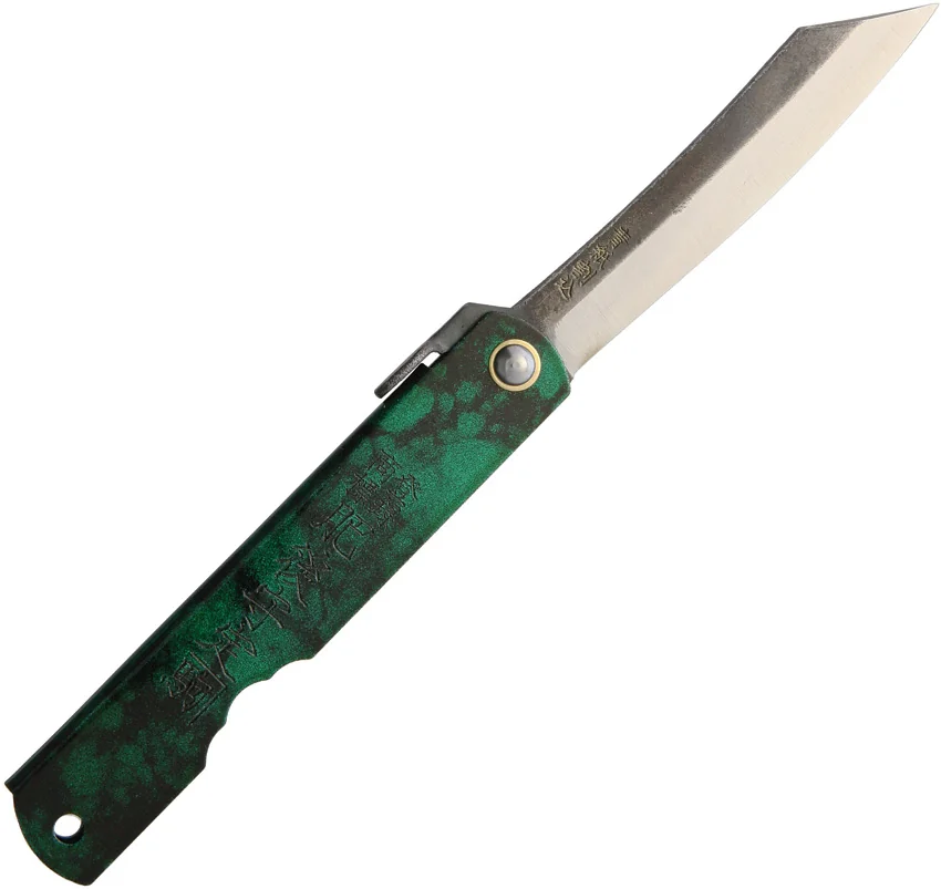 Nagao Higonokami Friction Folder Jade Iron (2.8" Satin)